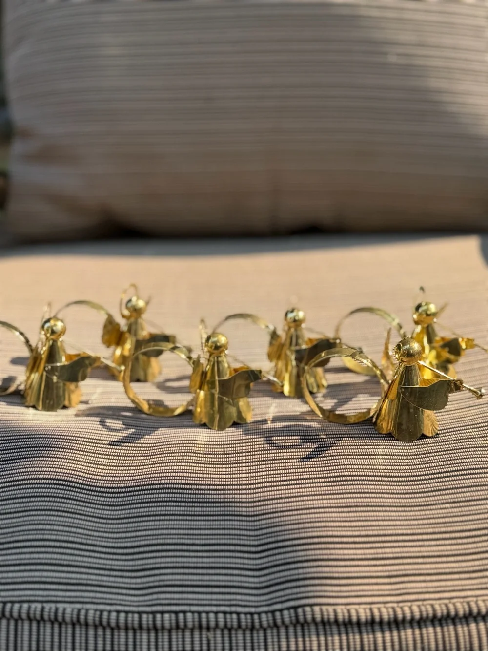 Vintage Angel Brads Napkin Rings — Set of 6 Elegant Table Accents